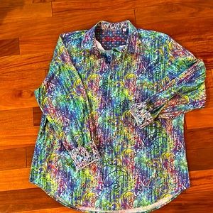 Super fun lightweight Robert Graham men’s shirt